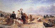 William Havell Weston Sands in 1864 oil painting reproduction